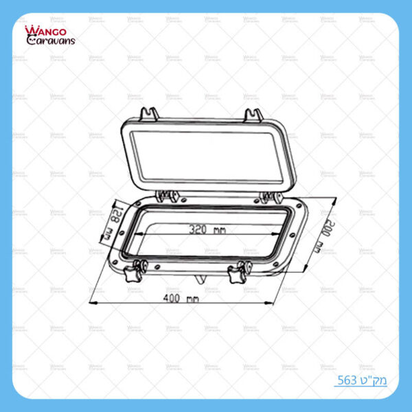 חלון קרוואן 20*40