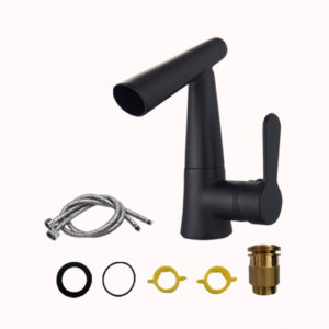 ברז מפל שחור חמים קרים 1