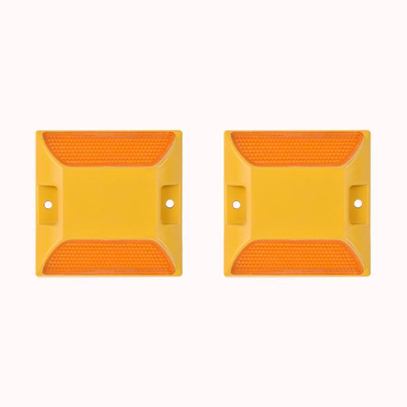 עיני חתול כביש בצבע צהוב 2 יחידות 1