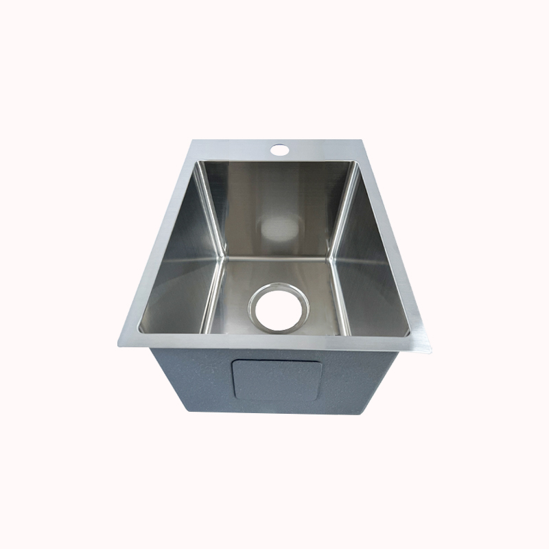 כיור נירוסטה עם הכנה לברזר 40&times;25 1