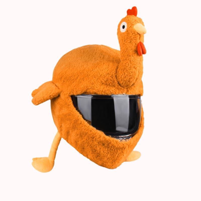 כיסוי פרוותי לקסדת אופנוע - תרנגולת 1