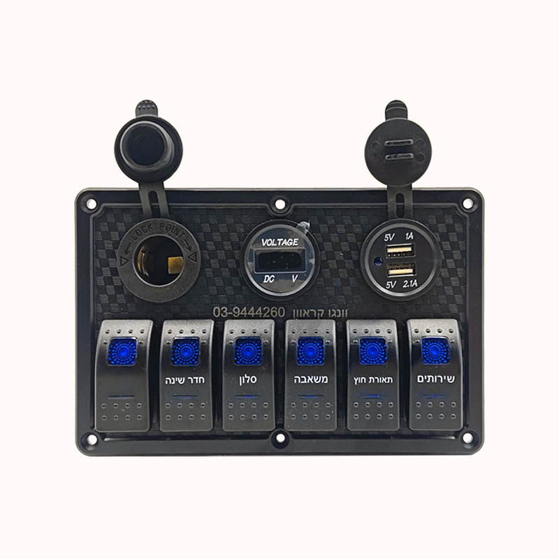 לוח מתגים 6 מקשים 1