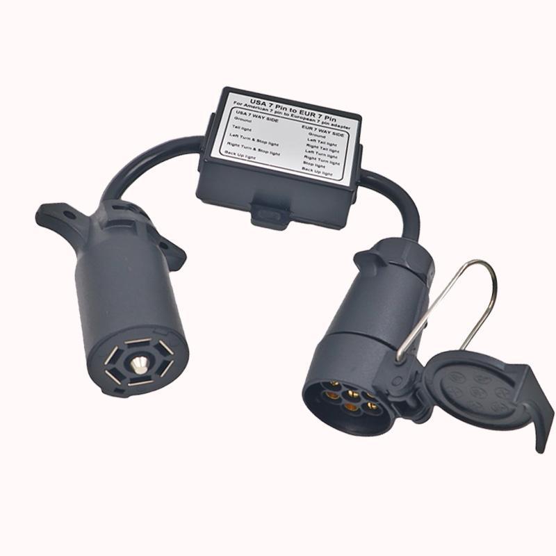 מתאם חשמלי משקע אמריקי לשקע אירופי עם הפרדה תאורה 1