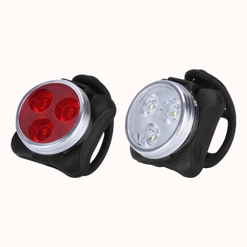 סט פנסים לאופניים נטעני USB - פנס קדמי ופנס אחורי 1